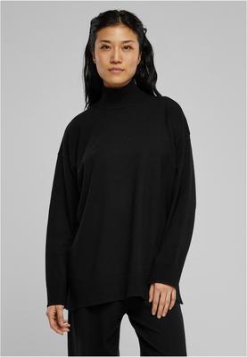 Ladies Knitted Eco Viscose Sweater black 3XL