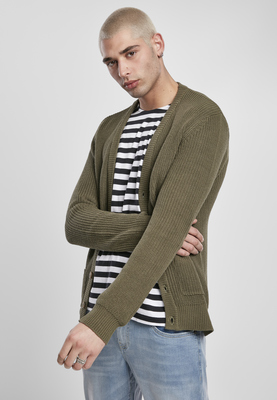 Boxy Cardigan olive L