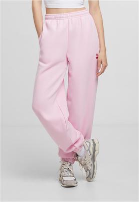 Real Queen EMB Ladies Fluffy Sweatpants softpink L