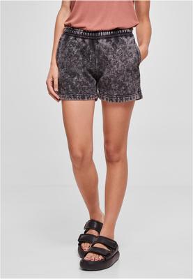 Ladies Towel Washed Sweat Shorts black XS