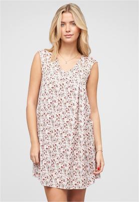 V-Neck Kleid mit Flügelärmeln white L