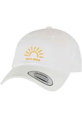 Let It Shine Cotton Twill Cap white one size