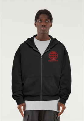 MJG Heavy Oversized Zip Hoody - Global Flame black 3XL