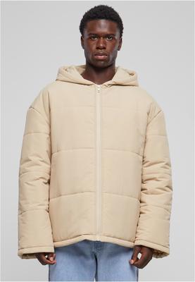 Hooded Block Puffer Jacket black 3XL