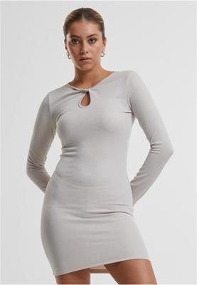 Ladies Glitter Longsleeve Dress black 3XL