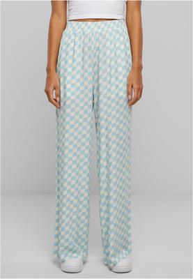 Ladies Viscose Resort Pants oceanbluecheck 3XL