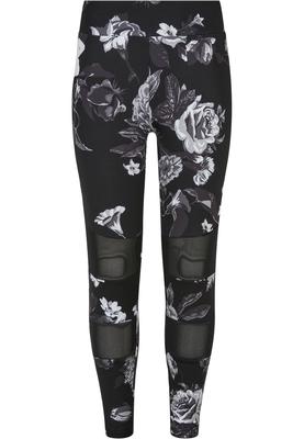 Girls Tech Mesh AOP Leggings dark flower aop 110/116