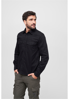 Flanellshirt black 3XL