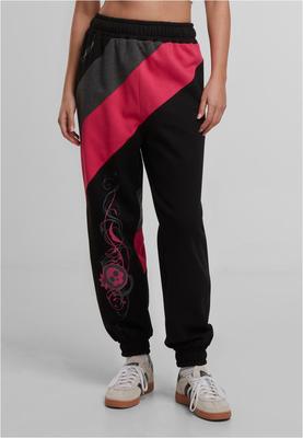 Skull Sweat Pants black/turquoise XL