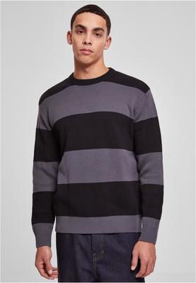 Heavy Oversized Striped Sweatshirt black/darkshadow 3XL