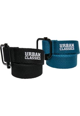 Industrial Canvas Belt Kids 2-Pack black/green one size