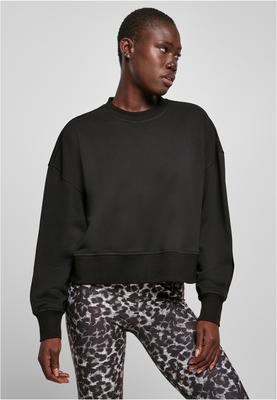 Ladies Oversized Terry Crewneck black 3XL