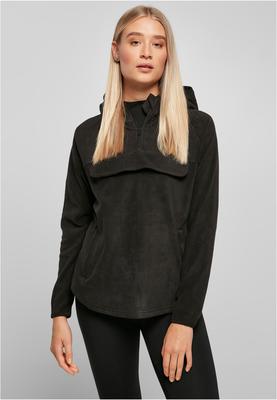 Ladies Polar Fleece Pull Over Hoody black 4XL