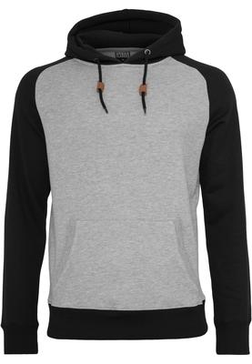 Raglan Contrast Hoody gry/blk 2XL