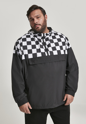 Check Pull Over Jacket blk/chess 3XL
