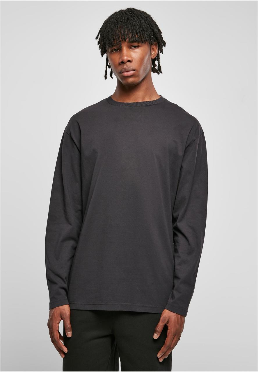 Heavy Oversized Garment Dye Longsleeve black M - MERCHYOU